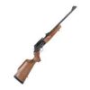 A side profile of the Rossi Circuit Judge hybrid rifle, showcasing its black graphite Cerakote finish, rifle sights, and revolver-style cylinder.