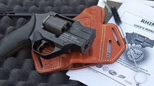 Side profile of the Chiappa Rhino Revolver highlighting the unique low bore axis.